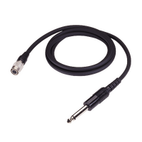 Straight guitar cable terminated for A-T wireless