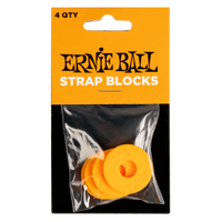 Ernie Ball Strap Blocks (4pk) - Orange