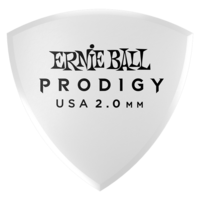 Prodigy 2.0mm White Large Shield Picks 6-pack