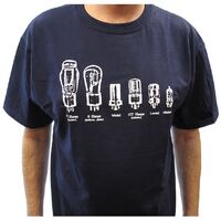 T-Shirt - Blue with Common Tube Shapes