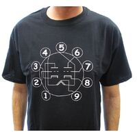 T-Shirt - Black with Dual Triode Tube Pin-out