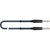 QuikLok Black Series Cable - 6.3mm straight mono jack to 6.3mm straight mono jack 1M