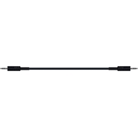QuikLok Black Series Cable - 3.5mm straight stereo jack to 3.5mm straight stereojack 1M
