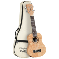 Tanglewood Tiare Soprano Ukulele All Flame Mahogany with Bag (TWT5B)